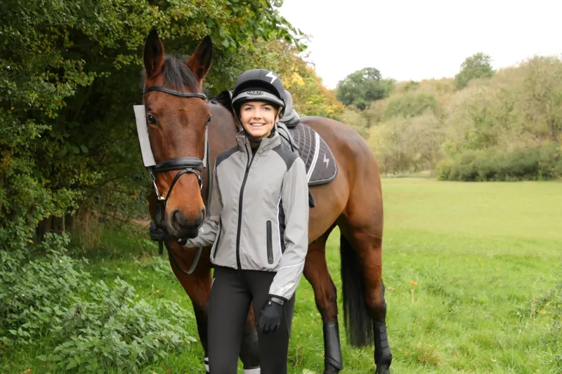 Hy Equestrian Silva Flash Reflective Jacket - Reflective Silver-3